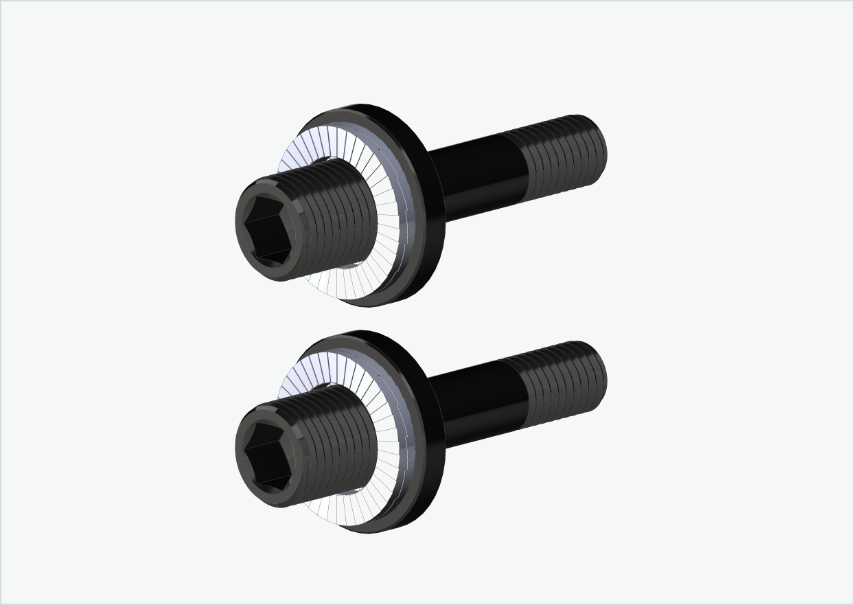 Conjunto de adaptadores de rosca Burley COHO XC (30mm/30mm) para Rohloff Speedhub 500-14 / A12