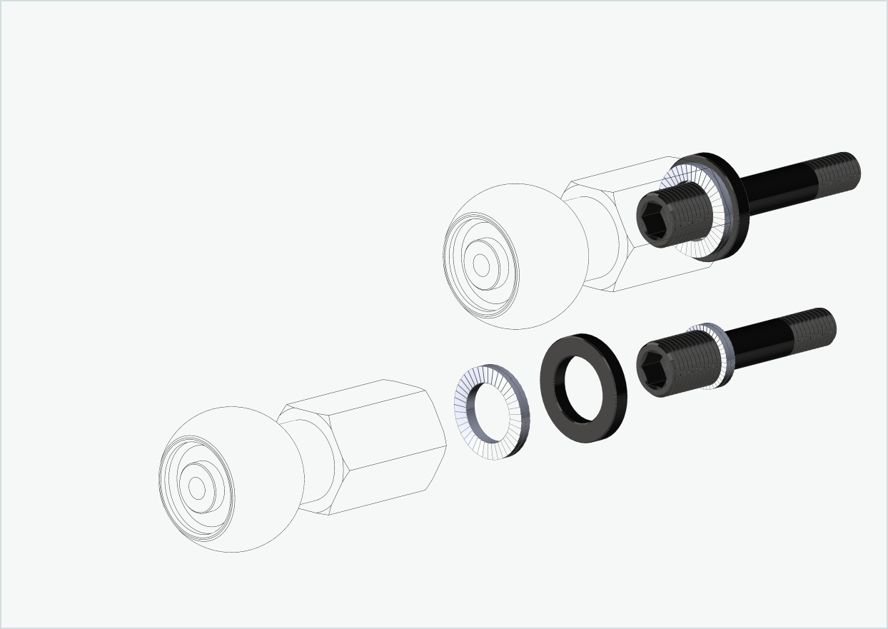 Conjunto de adaptadores de rosca Burley COHO XC (30mm/36mm) para Rohloff Speedhub 500-14 / A12