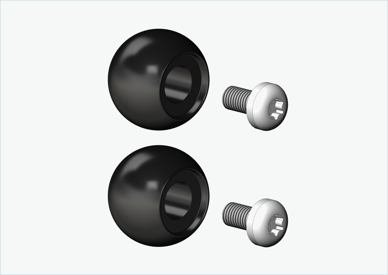 Conjunto de bolas sobresselentes para Burley COHO XC