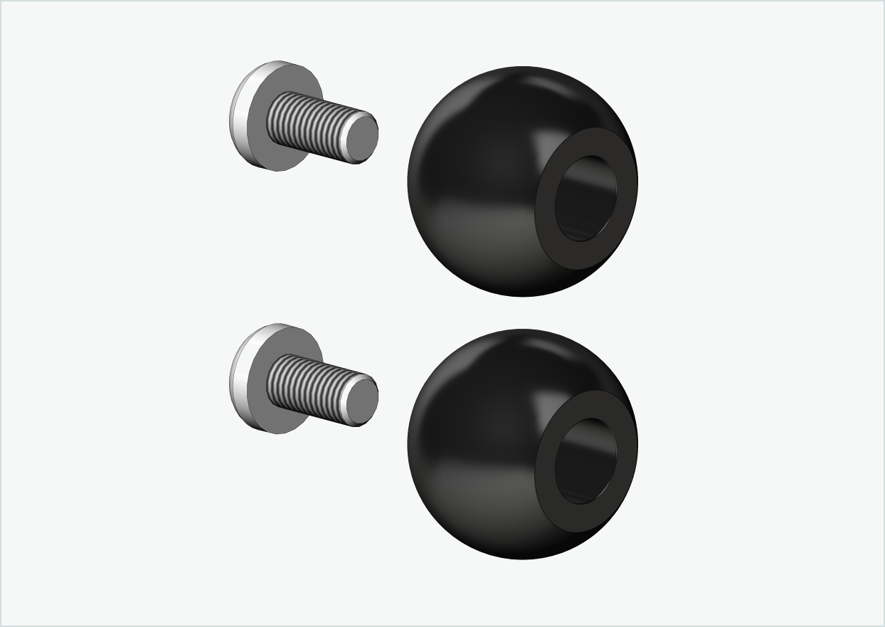 Conjunto de bolas sobresselentes para Burley COHO XC