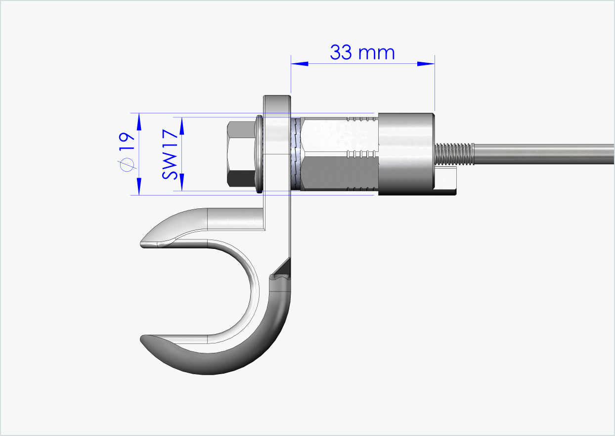 Eixo de aperto rápido com adaptador universal | comprimento de aperto 143mm - 153mm